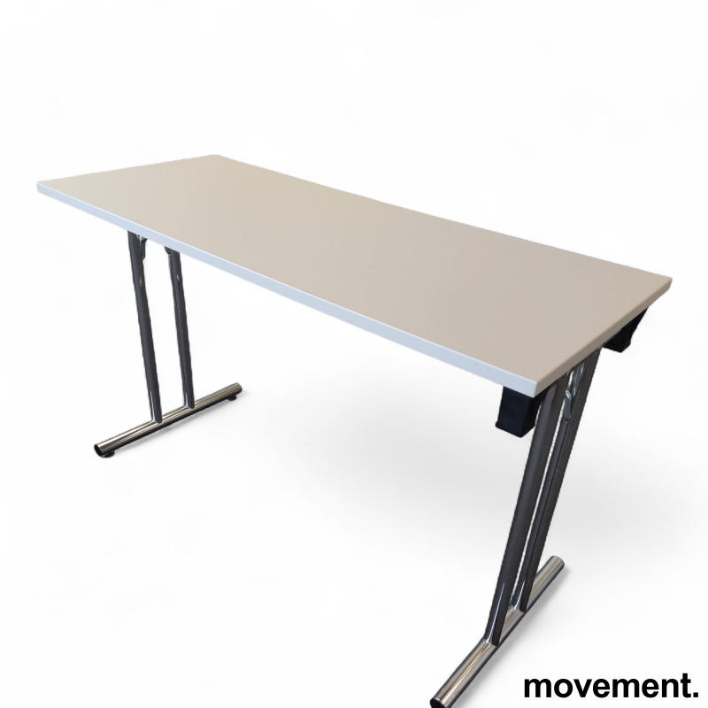 Klappbord 120x50cm Hvit laminat, - 1 / 2
