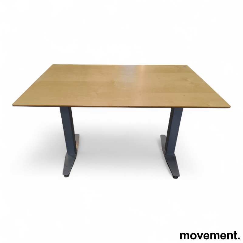 S3000 skrivebord 120x80cm Bjerk - 1 / 4
