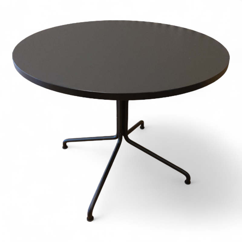 ROD5 Ø=90cm Mørk grå linoleum, sort