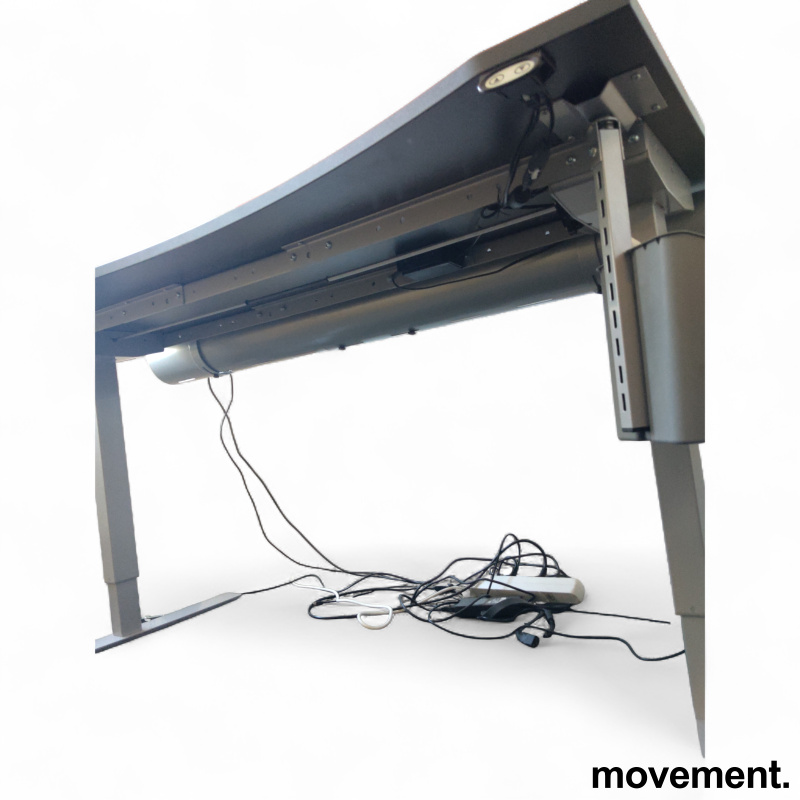 1-motors hevsenk 160x80cm Mørk grå - 2 / 3