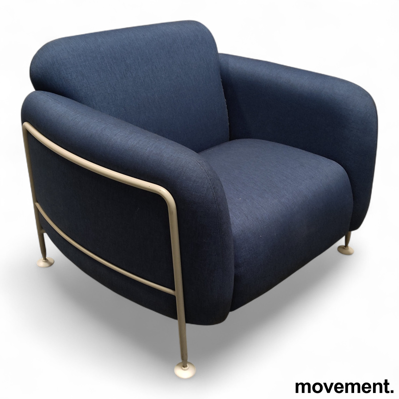 Mega armchair Blått stoff, grått - 1 / 3