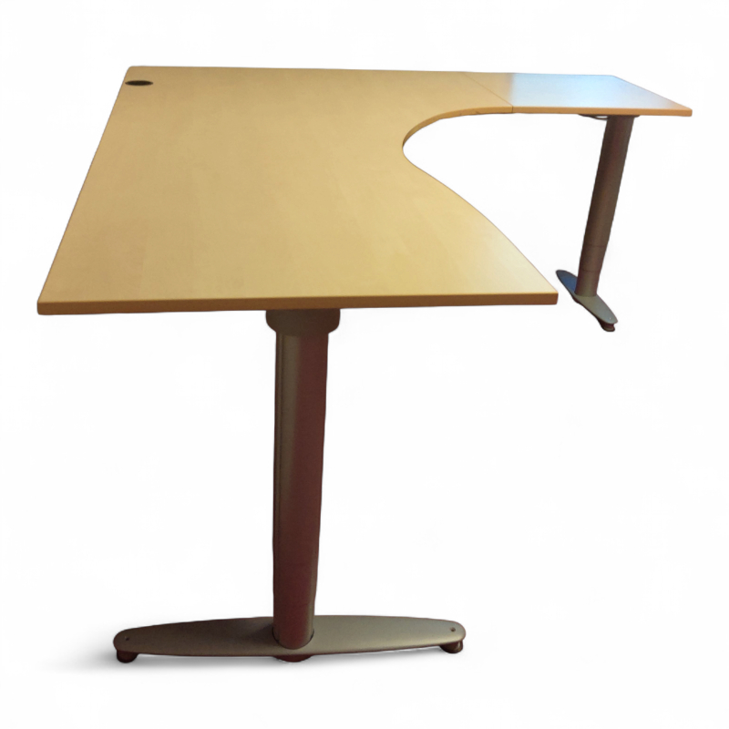 T-serie hjørne hevsenk, 200x180cm,