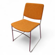Link 60X Fullpolstret Orange stoff, - 1 / 2