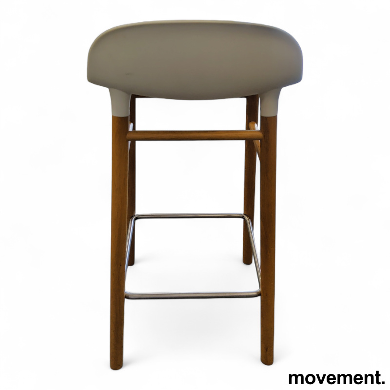Form Barstol 75cm Hvitt sete, ben i - 3 / 3