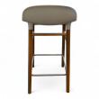 Form Barstol 75cm Hvitt sete, ben i - 3 / 3