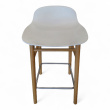 Form Barstol 75cm Hvitt sete, ben i - 2 / 3