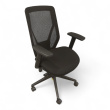 Iris kontorstol, armlene Sort mesh, - 1 / 2