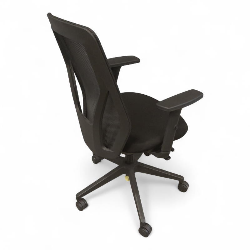 Iris kontorstol, armlene Sort mesh,