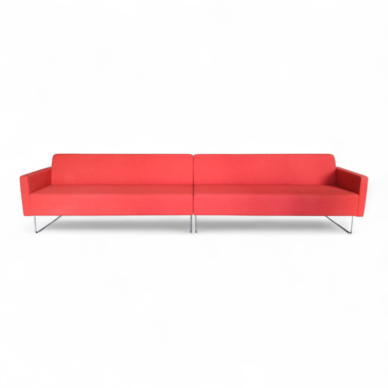 Pivot 3+3-seter sofa, armlene Rødt