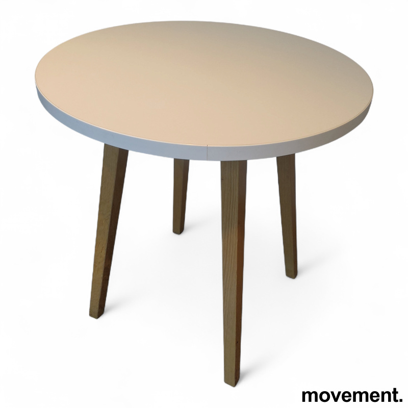 VX kafebord Ø=70cm Hvit laminat, - 1 / 2