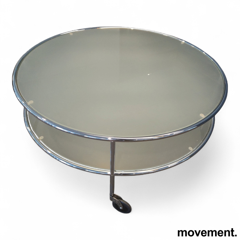 Chicago table Ø=90cm Frostet glass, - 2 / 2