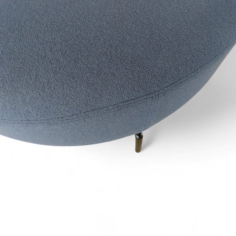 Addit puff Ø=75cm Blålilla stoff