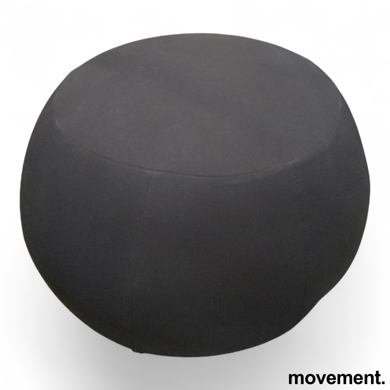 Pix puff Ø=67cm Sort stoff (Gabriel
