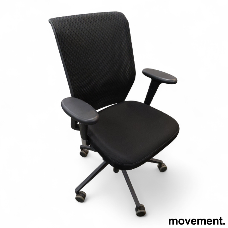 ID Mesh med armlene Sort stoff med - 1 / 3
