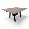 Factor møtebord 150x120cm Mørk brun - 1 / 2