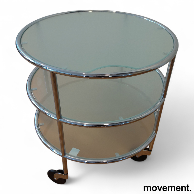 Chicago table Ø=54cm Frostet glass, - 2 / 2