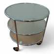 Chicago table Ø=54cm Frostet glass, - 2 / 2
