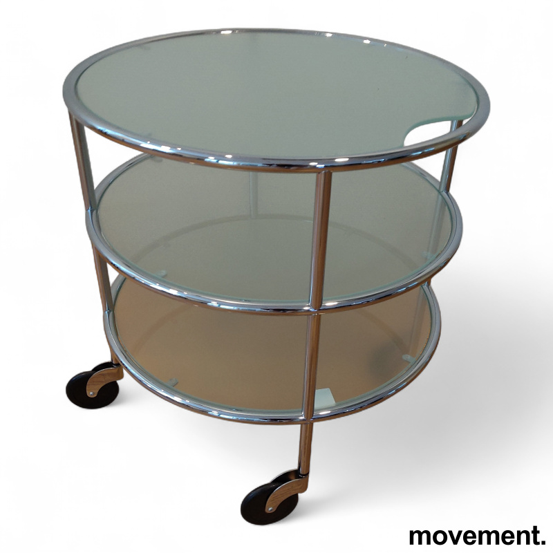 Chicago table Ø=54cm Frostet glass, - 1 / 2