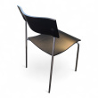 Campus stol Sortlakkert finer, krom - 2 / 2