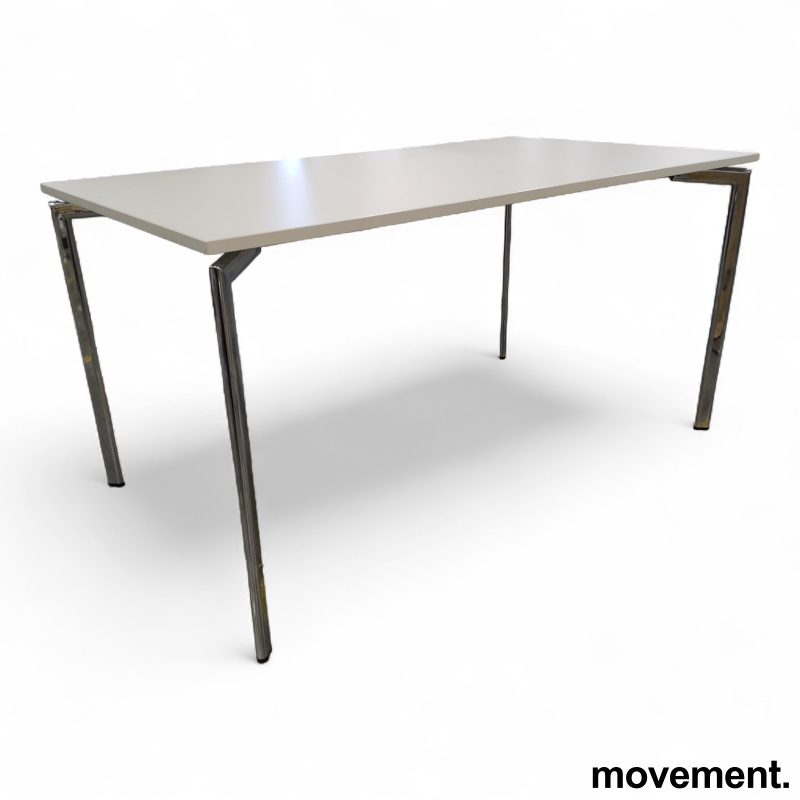 Campus 140x80cm Hvit laminat, krom - 2 / 2