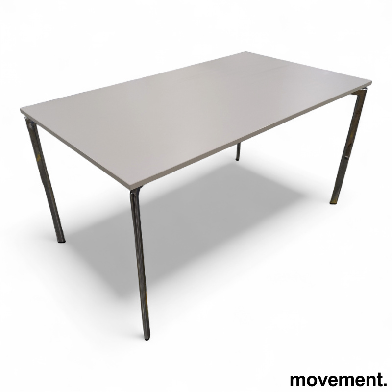 Campus 140x80cm Hvit laminat, krom - 1 / 2