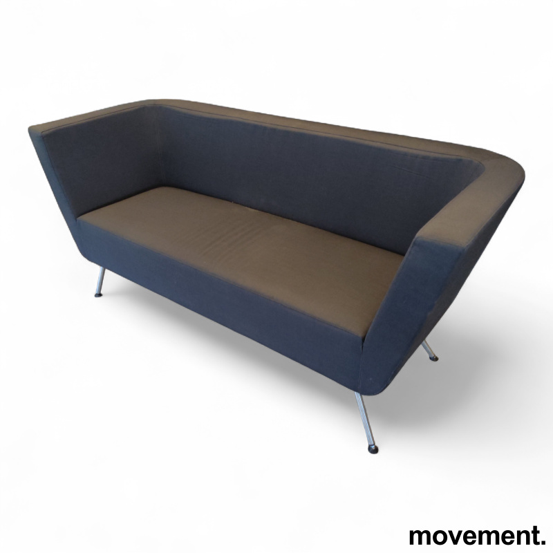 Piece sofa Mørkt grått stoff, ben i - 2 / 2