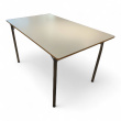 Kantinebord 130x80cm, 4 ben Hvit - 2 / 2