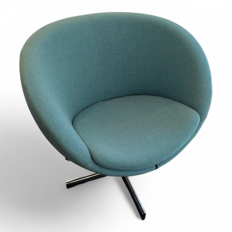 Planet Lyst turkis, melert stoff,