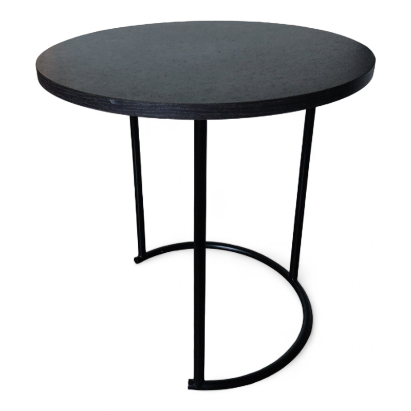 Loungebord Ø=50cm, høyde 51cm Brun