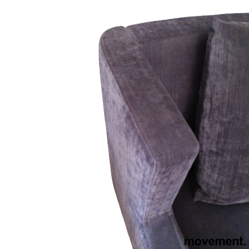 Lenestol 88x92cm Lilla velourstoff, - 3 / 3