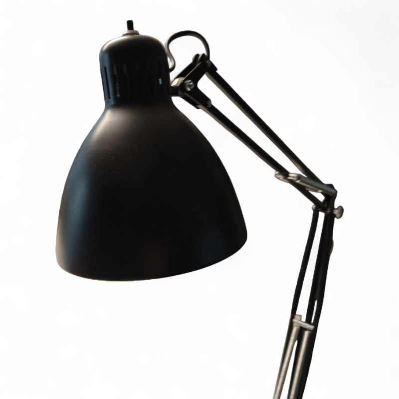 L-1 E27, bordklemme Sort, Pent
