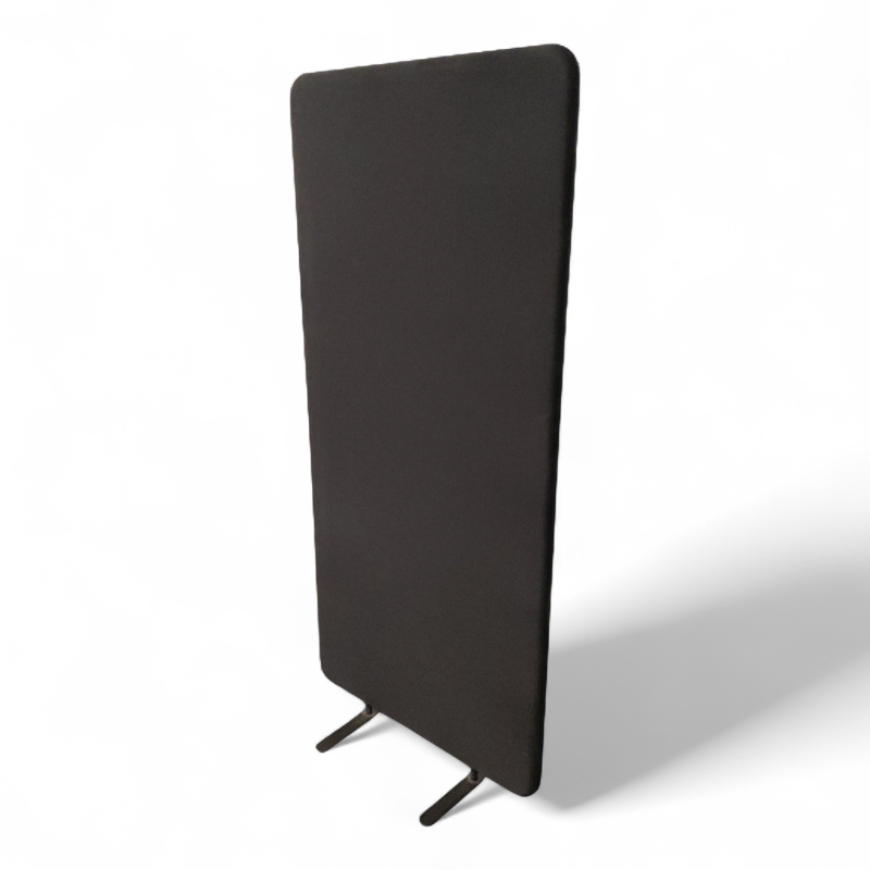 Softline 80x175cm Sort stoff, ben i