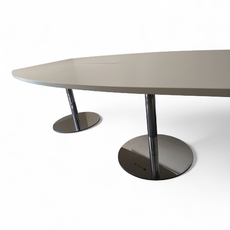 Optima møtebord 240x120cm Hvit