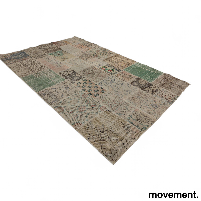 Kelimteppe 300x200cm Beige, grønn- - 1 / 2
