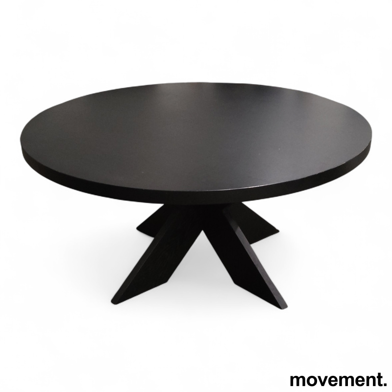 Møtebord Ø=150cm Sortlakkert - 1 / 2