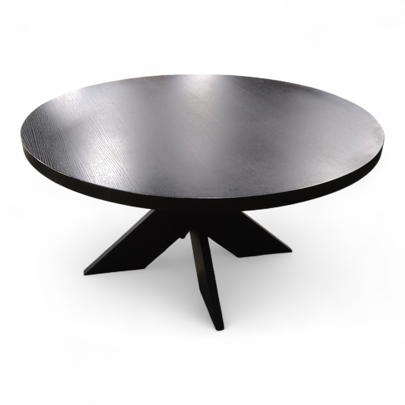 Møtebord Ø=150cm Sortlakkert