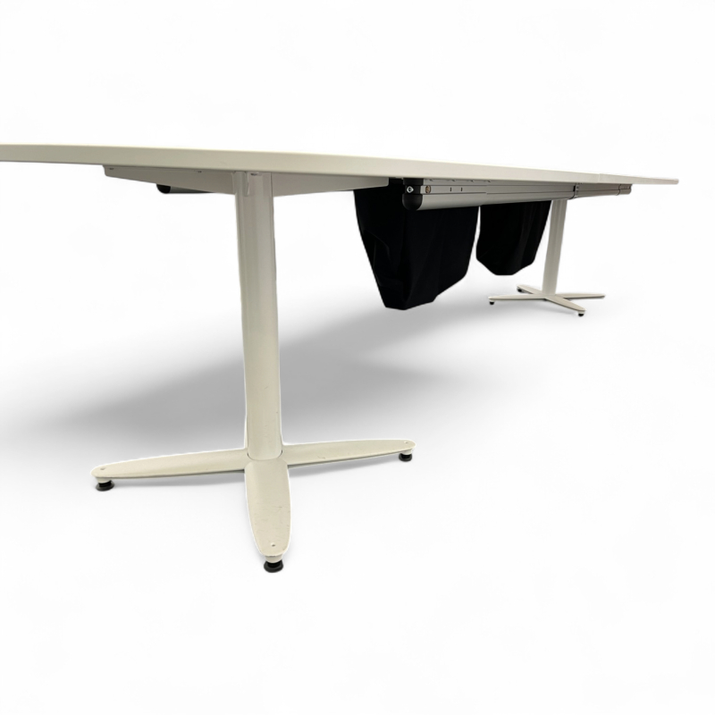 T-serie møtebord 360x120cm Hvit