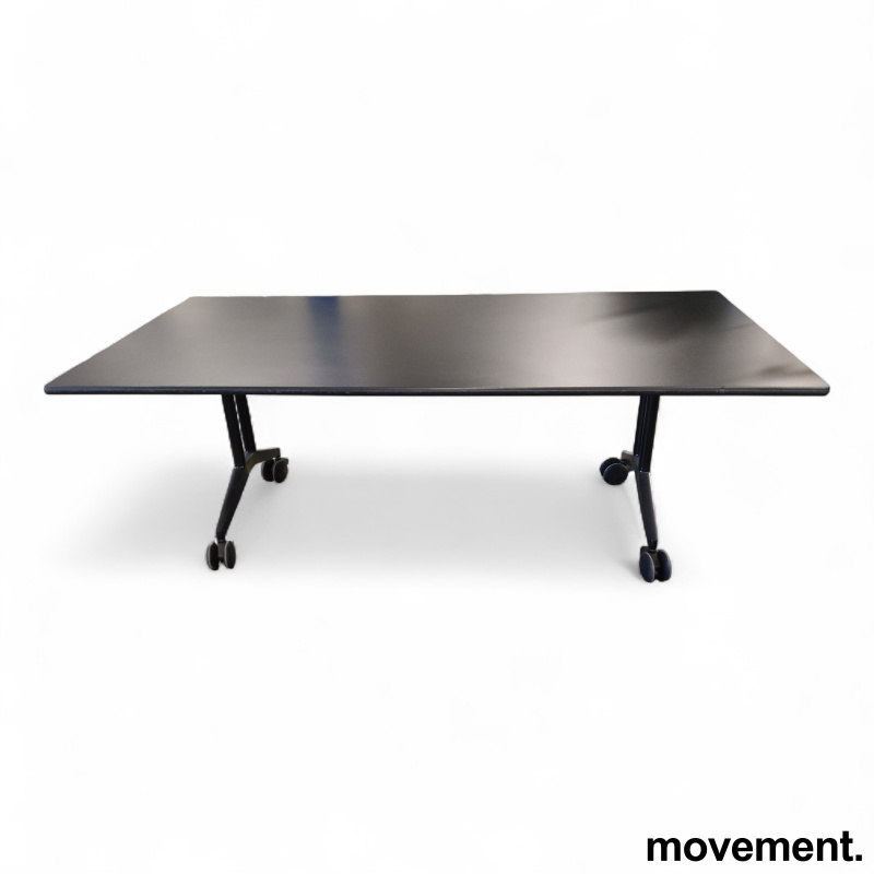 Timetable foldebord 210x105cm Sort, - 1 / 2