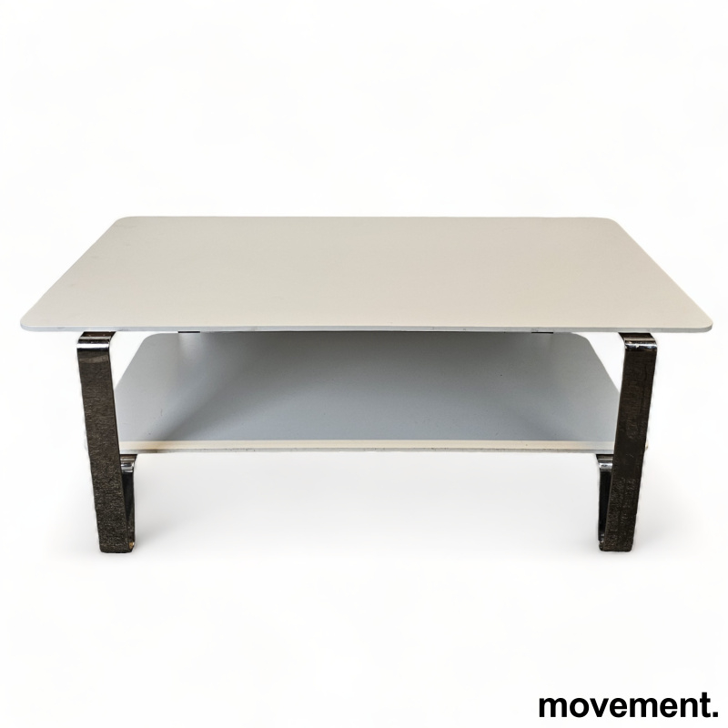 Cosmo 133x65cm Hvit laminat, krom,