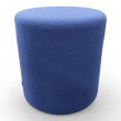 B-Bitz Bob puff Ø=38cm Blått stoff, - 2 / 2