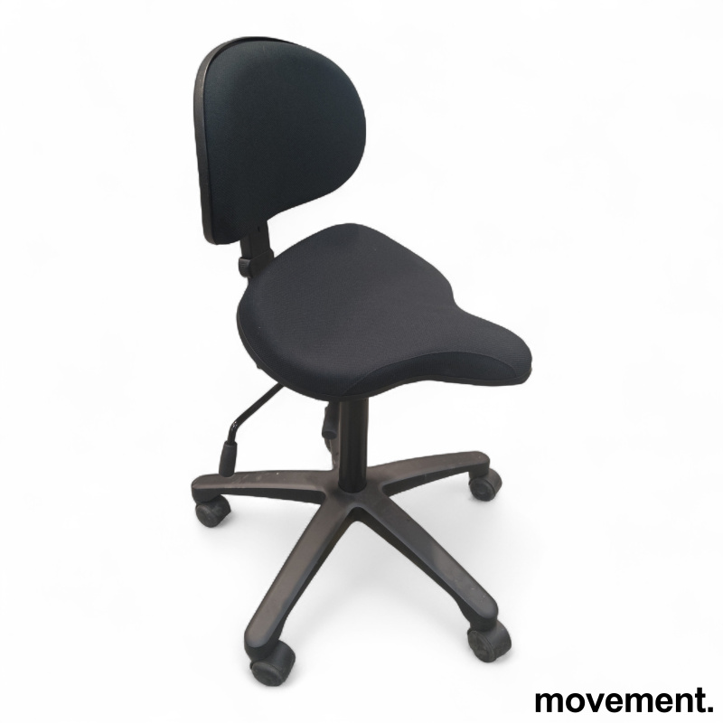 Support sadelstol Sort stoff, sort - 2 / 3