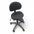 Support sadelstol Sort stoff, sort - 1 / 3