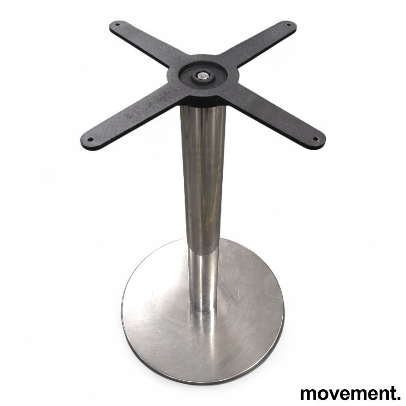 Søylefot Ø=45cm Polert aluminium , - 1 / 2