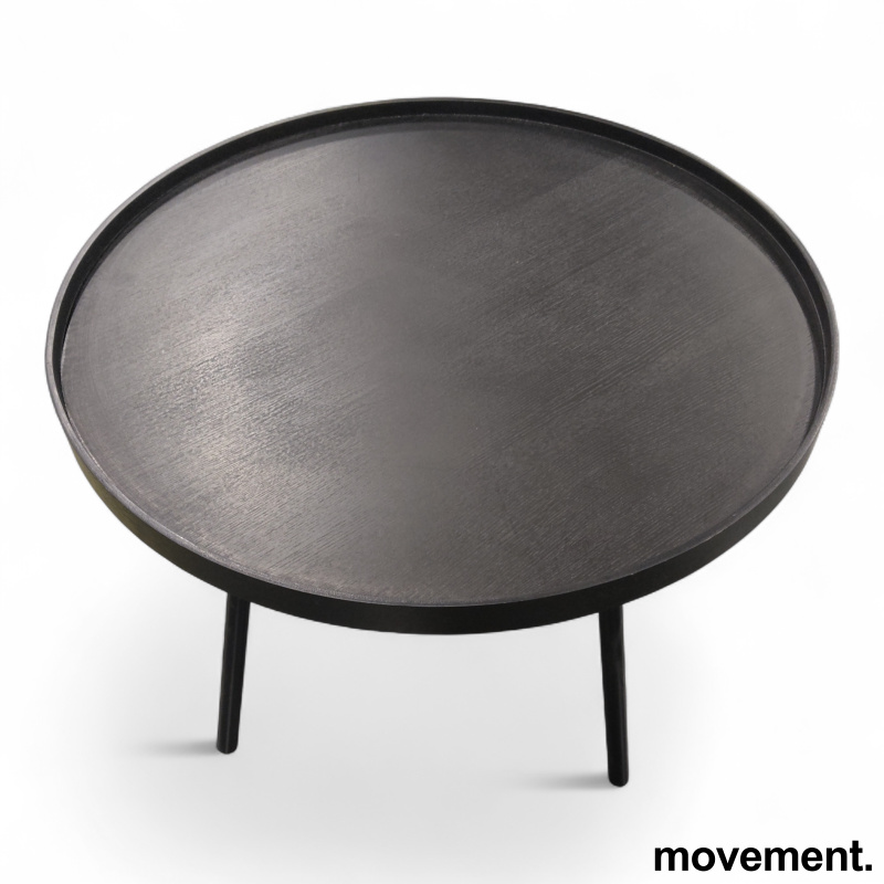 Lindø Ø=60cm Sortlakkert eikefiner, - 1 / 2