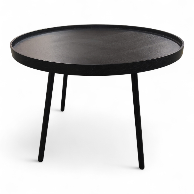 Lindø Ø=60cm Sortlakkert eikefiner,