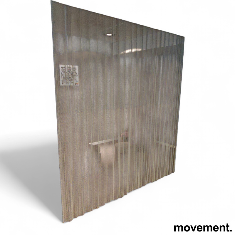 Metallgardin 200x228cm, inkl skinne - 1 / 3