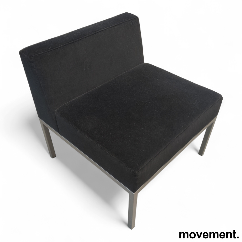 Cube sofamodul med rygg Sort velour - 2 / 2
