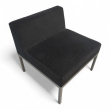 Cube sofamodul med rygg Sort velour - 2 / 2