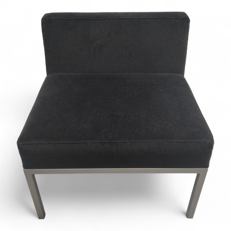 Cube sofamodul med rygg Sort velour