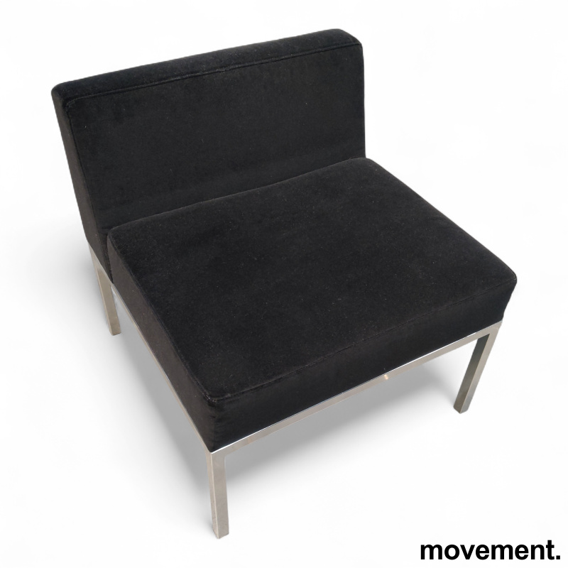 Cube sofamodul med rygg Sort stoff - 2 / 4